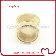 Hot sale floating locket stainless steel finger ring,rings jewelry for women